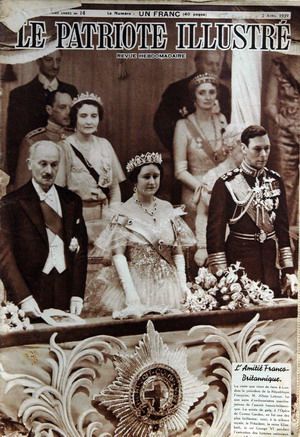 Albert Lebrun et le couple royal britannique par Albert Franois Lebrun