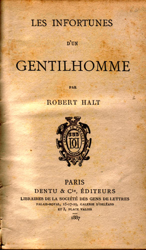 Les infortunes dun Gentilhomme par Louis Charles Vieu