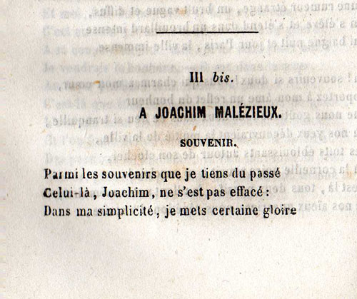 Souvenir à Joachim Malézieux par Désiré François Laugée