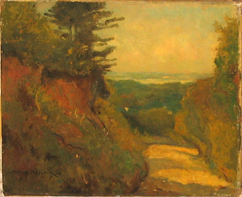 Chemin à Millemont par Maurice Gabriel Malézieux