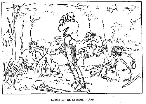 Le Repos par Georges Paul Franois Laurent Lauge