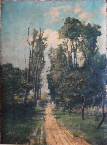 Chemin campagnard par Joachim Georges Leon Malézieux