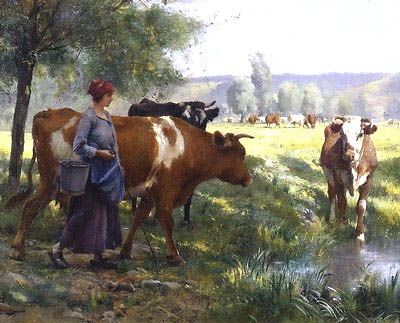 Vachere et ses vaches par Julien Dupr