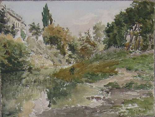 A la porte du canal Robestan par Georges Paul François Laurent Laugée