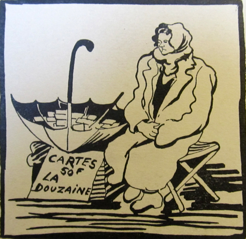 La marchande de cartes par François Cotard
