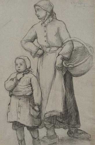 Mère et fille par Georges Paul François Laurent Laugée