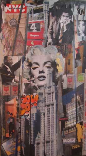 Collages Marilyn Monroe par Jean-Pierre Bardiaux