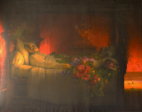 Victor Hugo mort sur son lit par Désiré François Laugée