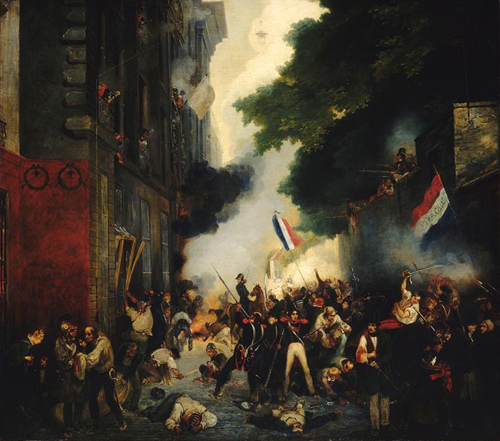 Attaque de la caserne de la rue de Babylone le 29 juillet 1830 par Jean Abel Lordon