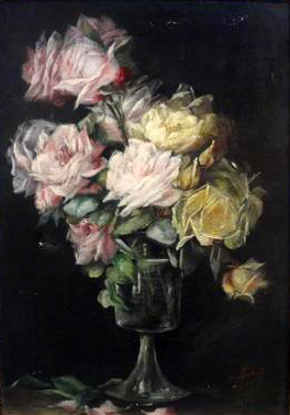Bouquet de fleurs par Marie Elonore Franoise Lauge