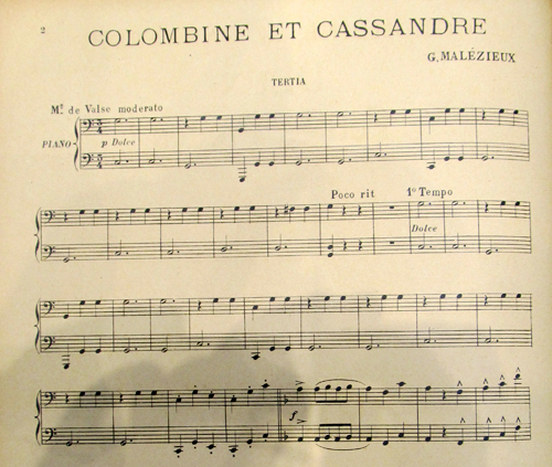 Colombine et Cassandre par Joachim Georges Leon Malézieux