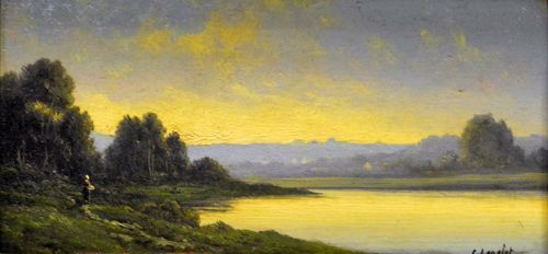 Une rivière par Charles Antoine Amand Lenglet