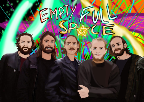 Affiche du groupe Empty Full Space par Gabriel Moreau