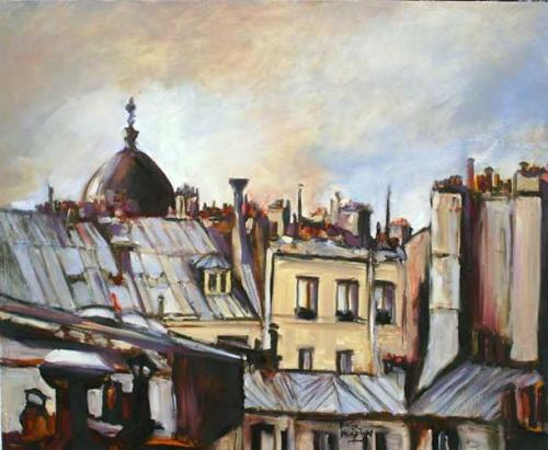 Paris Sorbonne Brice Malezieux Peinture Toile Huile