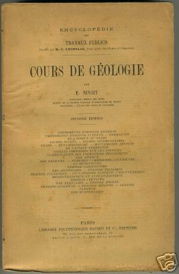 Cours de géologie par Edmond Nivoit