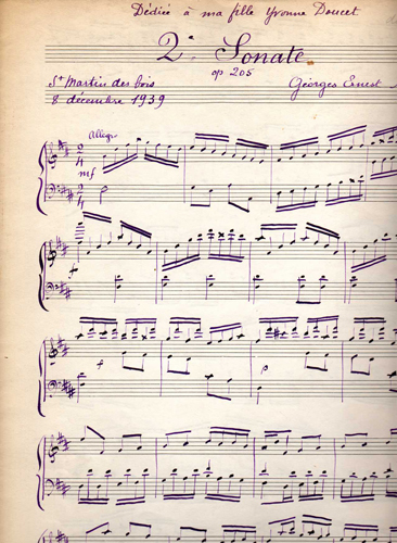 Deuxime sonate par Georges Ernest Malzieux