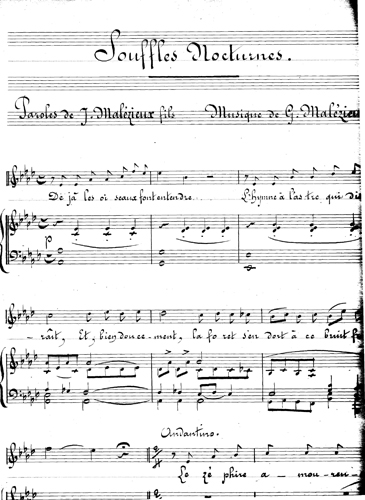 Souffles Nocturnes par Jules Charles Joachim Malézieux