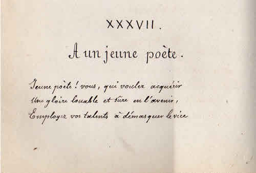 A un jeune poète par Joachim Pierre Joseph Malézieux