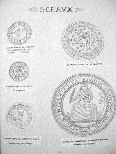 Reproduction de sceaux par Jules Charles Joachim Malzieux