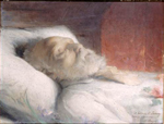 Victor Hugo sur son lit de mort