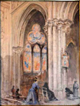 Lontine  la prire  l'Eglise Saint-Sulpice
