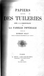 Papiers sauvés des Tuileries
