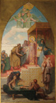 Sainte Clotilde distribuant des secours aux malades