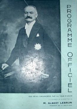 Programme officiel de la visite d'Albert Lebrun  Agen par Albert Franois Lebrun