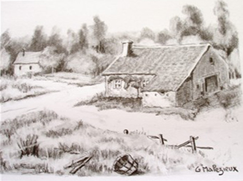 Le Hameau par Georges Edmond Achille Malzieux