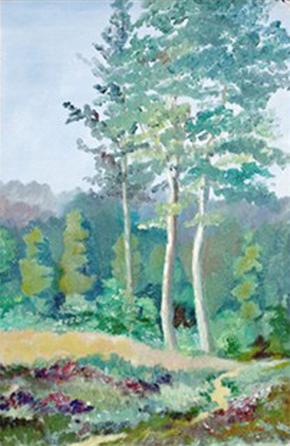 Sous-bois par Georges Edmond Achille Malzieux