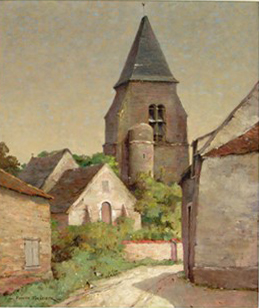 L'glise du village par Maurice Gabriel Malzieux