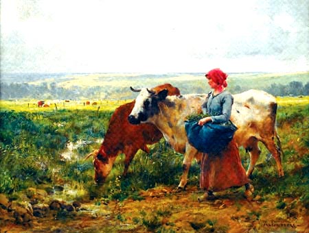 Dans la pature par Julien Dupr