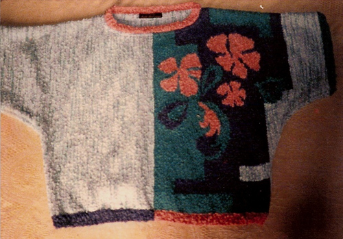 Pull tissage par Aude Malzieux