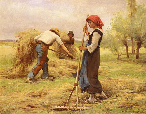 La recolte des foins par Julien Dupr