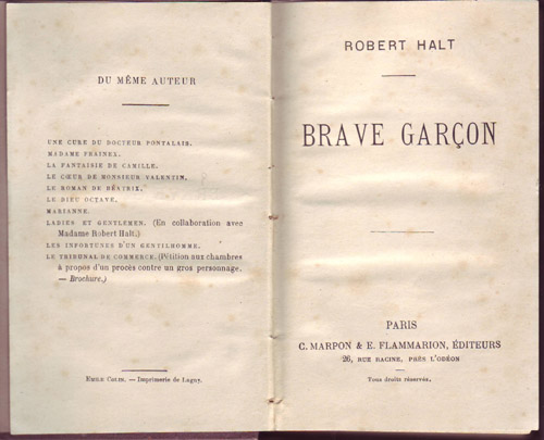 Brave garon par Louis Charles Vieu