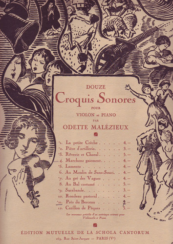 Croquis sonores par Odette Malzieux