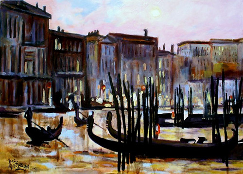 Coucher de soleil sur le grand canal par Brice Malzieux