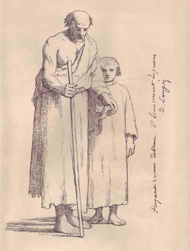 Saint Louis servant les pauvres par Dsir Franois Lauge