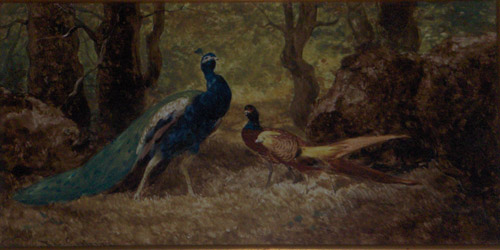 Paons dans un bois par Philibert Lon Couturier