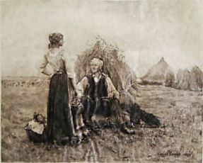 Glaneurs par Georges Paul Franois Laurent Lauge
