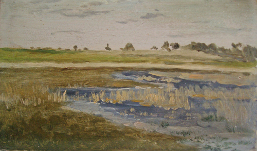 Marais salant en Normandie par Georges Paul Franois Laurent Lauge