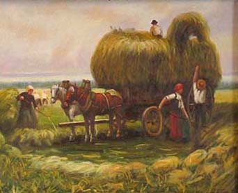 La rcolte du foin par Julien Dupr