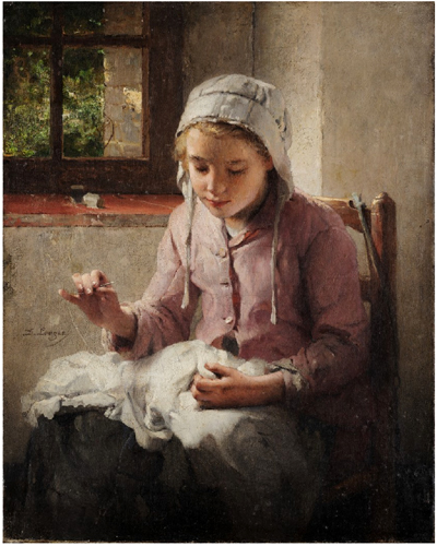 La petite ravaudeuse par Dsir Franois Lauge