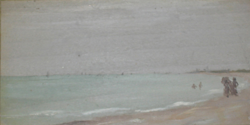 La Plage de Courseulle par Georges Paul Franois Laurent Lauge