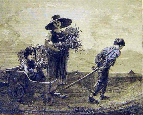 Retour des glaneurs par Dsir Franois Lauge