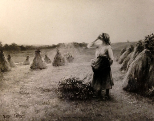 Au temps de la moisson par Georges Paul Franois Laurent Lauge