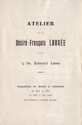 Second inventaire par Dsir Franois Lauge