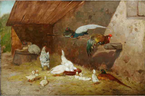 Sous le auvent par Philibert Lon Couturier