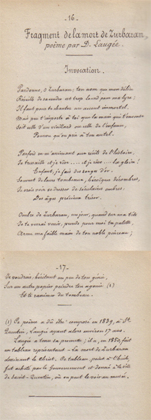 La Mort de Zurbaran par Dsir Franois Lauge
