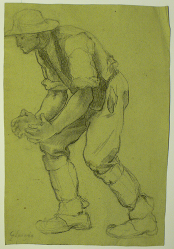 Paysan au travail par Georges Paul Franois Laurent Lauge
